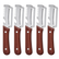 3-in-1 Stainless Steel Veggie Peeler with Wooden Handle - Food Veggie Cutter, Fruit Slicer Handheld, Bottle Opener, Non-Slip Grip, Rust-Proof Blade, Compact Portable Kitchen Utensils for Camping, Travel