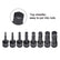 1/2 Inch Drive Impact Hex Allen Bit Socket Set