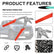 2026 New Car Clip Pliers/Disassembly Tools,Stainless Steel Car Clip Remover Tool with Anti-Slip Grip,Spring-Loaded Auto Clips Removal Pliers for Cars Door Panel Dashboard Interior Trim (Red, 1PC)