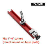 Portable Woodworking Miter Gauge Base Plate Adjustable Cutting Machine Guide Ruler 240mm/9.44in 360mm/14.17in for Carpentry Projects