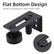 HARDWARE Barn Door Floor Guide Black, 8 in 1 Adjustable Rollers, Sliding Guides Floor Mount, Flush Bottom Design, 2 Pack