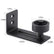 HARDWARE Barn Door Floor Guide Black, 8 in 1 Adjustable Rollers, Sliding Guides Floor Mount, Flush Bottom Design, 2 Pack