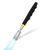 1 Piece 8LBs Telescoping Magnetic Flashlight Pickup Tool with 3 LED Lights, Magnet Stick Rod Extendable 7.5" to 31"