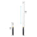 1 Piece 8LBs Telescoping Magnetic Flashlight Pickup Tool with 3 LED Lights, Magnet Stick Rod Extendable 7.5" to 31"