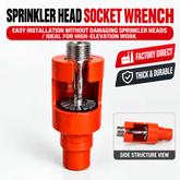 Fire Sprinkler Head Wrench Socket, 1/2" Impact Drive, Sprinkler Installation Tool, Protects Sprinkler Bulb
