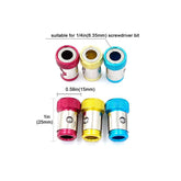 6 Pieces Magnetic Screw Ring With 2 Pieces Ph2 Screwdriver Bit Set,Magnetizer Screw Removable For 1/4 Inch/6.35mm Hex Screwdriver and Power Bits (MIX)