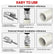 4PCS PVC Pipe Threader Kit (1/2", 3/4", 1", Hex Shank), Integrated Internal & External Straight Threading Tapping Tool, Heavy-Duty Plastic Tube Reamer Deburring Set for Power Drill, DIY Plumbing Tool