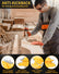3-Piece 45 Degree Lock Miter Router Bits 1/4" Shank for Joining Corners | Drawer Corner Router Bit Set for Woodworking Cabinetry Drawers Shadow Box Corner Joining