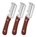 3-in-1 Stainless Steel Veggie Peeler with Wooden Handle - Food Veggie Cutter, Fruit Slicer Handheld, Bottle Opener, Non-Slip Grip, Rust-Proof Blade, Compact Portable Kitchen Utensils for Camping, Travel
