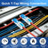 30PCS Low Voltage T Tap Wire Connectors for 20-14 AWG, No Stripping Solderless Lever Lock Quick Connect Splice,1 in 1 Out Wire Connectors, for Landscape Lighting, LED Wiring