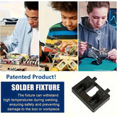 2PACK Electric Welding Cable Holder,Welding Wire Fixture Suction Bracket, Adjustable Helping Hands Tool for Soldering Repair (2PCS Black)