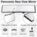 Panoramic Clip-On Rearview Mirror, Universal 11.81in Interior Clip-on Wide Angle Mirror, Anti-Glare HD Glass Rear View Mirrors, Reduce Blind Spots, No Distortion, Fits All Cars