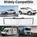 Panoramic Clip-On Rearview Mirror, Universal 11.81in Interior Clip-on Wide Angle Mirror, Anti-Glare HD Glass Rear View Mirrors, Reduce Blind Spots, No Distortion, Fits All Cars