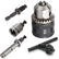 1.5-13mm Converter 1/2 Shank -20UNF Key Drill Chuck Thread Quick Change Adapter SDS 1/4 Shank Hex Impact Driver Wrench Bit Connecting Rod(Chuck SDS Adapter)