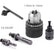1.5-13mm Converter 1/2 Shank -20UNF Key Drill Chuck Thread Quick Change Adapter SDS 1/4 Shank Hex Impact Driver Wrench Bit Connecting Rod(Chuck SDS Adapter)
