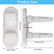 Improved Childproof Door Lever Lock（2 Pack）Prevents Toddlers from Opening Doors. Durable ABS with Adhesive Backing. Simple Install, No Tools Needed