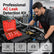 26PCS Universal Automotive AC Leak Detector & Tester Tool Kit, Alloy Connector Assortment for Car Air Conditioning Repair, Organized in Portable Case
