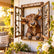 Rustic Peek-A-Boo Animal Window - Handcrafted Iron Wall Art That Brings a Little Woodland Charm Home