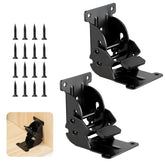 4 Pack Folding Brackets 0°-90°-180° Self-Lock Hinge with Screws | Heavy-Duty Folding Table Legs Quick-Install Extension Foldable, for Table/Bed/Desk Legs