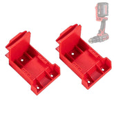 Tool Mount Holder Compatible for Milwaukee 18V Drill Battery Dock Holder with Screws, Compatible for 18V Battery and 20V Tool