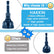 2-piece deburring and chamfering tool set, suitable for repairing 1/8"-3/4" (3-20mm) bolts and screws.