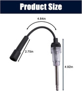 Inline Spark Plug Tester with Straight Boot, Easy-to-Use Engine Ignition Tester Light, Small Armature Diagnostic Tool for Automotive Cars, Lawnmowers