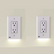Single - SnapPower GuideLight [For Duplex Outlets] - Replaces Plug-In Night Light - Electrical Receptacle Wall Plate With LED Night Lights - Auto On/Off Sensor - (Duplex, White)