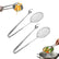 2-in-1 Oil-Frying Filter Clip,Stainless Steel Strainer Food Tongs Fine Mesh Frying Clip,Non-slip Grip,Stainless Steel Oil Filter Spoon for Frying Chicken, Fries, Dumplings and More