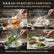 2-in-1 Oil-Frying Filter Clip,Stainless Steel Strainer Food Tongs Fine Mesh Frying Clip,Non-slip Grip,Stainless Steel Oil Filter Spoon for Frying Chicken, Fries, Dumplings and More