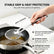 2-in-1 Oil-Frying Filter Clip,Stainless Steel Strainer Food Tongs Fine Mesh Frying Clip,Non-slip Grip,Stainless Steel Oil Filter Spoon for Frying Chicken, Fries, Dumplings and More