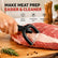 Handheld Fat Trimmer for Beef and Pork, Stainless Steel Blade Meat Trimming Tool with Ergonomic Grip, Kitchen Fat Cutter for Steak, Brisket, Lamb and BBQ Meat Preparation