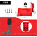 Tool Mount Holder Compatible for Milwaukee 18V Drill Battery Dock Holder with Screws, Compatible for 18V Battery and 20V Tool