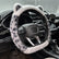 Car Steering Wheel Cover Fluffy Leopard Steering Wheel Accessories