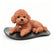Cute Teddy Dog Silicone Squeeze Toy Car Dashboard Decor Ornament