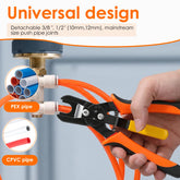 Air Line Removal Tool Pliers, Push to Connect Fittings Disconnect Tool for Air Hose, Quick Connect Pneumatic Fitting Release Plier for Automotive & Industrial Use (1/4" & 5/16" (6mm, 8mm))