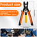 Air Line Removal Tool Pliers, Push to Connect Fittings Disconnect Tool for Air Hose, Quick Connect Pneumatic Fitting Release Plier for Automotive & Industrial Use (1/4" & 5/16" (6mm, 8mm))