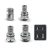 4 PCS 1/2" 1/4" 3/8" Square Drive Adapter with Antislip Design for Secure Fastening and High Torques Applications