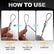 10Pcs Stainless Steel Wire Rope Clamps, 1/8" Double Hole Wire Cable Clips with L-Wrench, Heavy Duty Cable Crimp Loop Fastener for Garden, Camping, DIY Hanging Projects