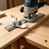 Straight Guide Plate & Circle Cutting Jig 2-Piece Woodworking Tool Set