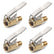 Tire Air Chuck with Clip Adapter, Brass Locking Auto Inflator Hose Nozzle, Universal Fit for All Vehicles