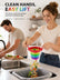 Rainbow Collapsible Kitchen Sink Strainer Basket Cute Removable Monster Multi Layer Expandable Food Drainage Basket Catcher Plastic Filter Stopper Water Drainer