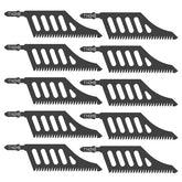 T142HB T-Shank Jigsaw Blades 10-Pack, 112mm 11TPI High Carbon Steel Jig Saw Blade for Flush Cut & Deep Wood Cutting, Compatible with Bosch, Dewalt
