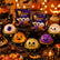 Halloween Squishy Collectible Figurine,Pumpkin Shaped Decor,Random Style