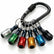 6PCS 1/4 Hex Shank Drill Bit Holders Keychain for Nut & Impact Driver Drill Bits, Push to Unlock Aluminum Alloy Screwdriver Bit Holder Key Chain, Portable Carabiner Bits Holder