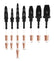 1pc Copper Pipe Drill Bits Flaring Hex Handle Practical Tube Expander Set Rotary Tool (Color : Black, Size : 6-8-10)