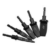 1pc Copper Pipe Drill Bits Flaring Hex Handle Practical Tube Expander Set Rotary Tool (Color : Black, Size : 6-8-10)