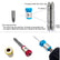 6 Pieces Magnetic Screw Ring With 2 Pieces Ph2 Screwdriver Bit Set,Magnetizer Screw Removable For 1/4 Inch/6.35mm Hex Screwdriver and Power Bits (MIX)