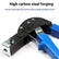 72 Piece Hollow Wall Anchoring Rivet with Storage Case and Multiple Rivet Sizes Easy Installation Ergonomic Handle
