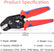 6PCS Hydraulic Crimping Tool, Crimping Pliers Set Wire Plier Box Jaws Kit For Tube Insulation Terminals Electrical Multi-functional Clamp Tools(SN58B SET WITH BOX)
