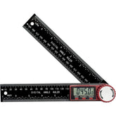 Digital Angle Finder, 7 inch /200mm T-Bevel Protractor Ruler,Horizontal Vertical Bubble levels with Large LED Screen, 0-360° Measuring Tool,Suitable for Woodworking/Construction/DIY